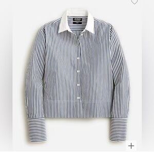 J. Crew garçon cropped long sleeved button down
